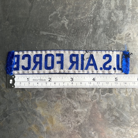 U.S. AIR FORCE blue tape patch, vintage - Picture 9 of 9